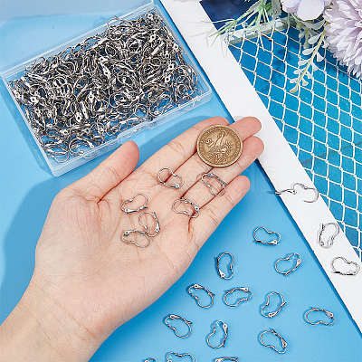 304 Stainless Steel Leverback Earring Findings STAS-SP0001-03B-1