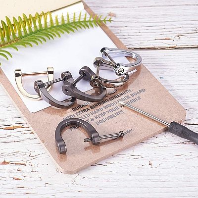 Alloy D-Ring Shackles Clasps PALLOY-PH0005-82-1