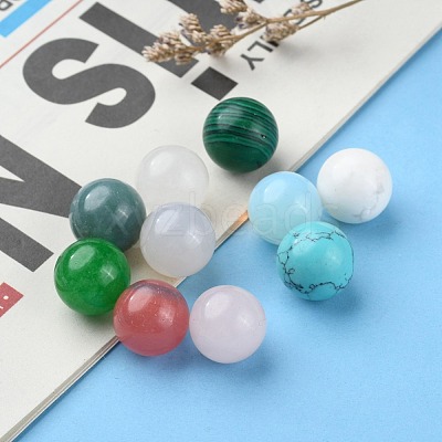 Natural & Synthetic Mixed Stone Beads X-G-S117-12mm-M-1