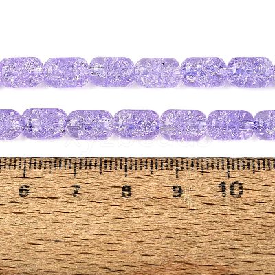 Transparent Crackle Glass Beads Strands GLAA-NH0001-04-A07-1