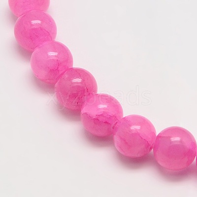 Dyed Natural Green Jade Beads Strands JBS053-4MM-M-1