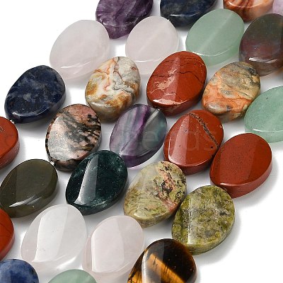 Natural Mixed Gemstone Beads Strands G-D354-C01-1