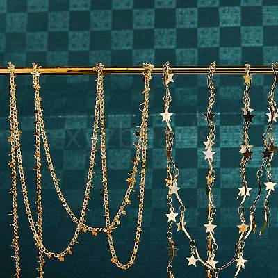 DIY Chain Necklace Making Kit DIY-SZ0001-54G-1