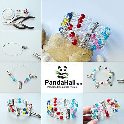 Spray Painted Crackle/Electroplate Glass Beads GLAA-PH0007-42-1