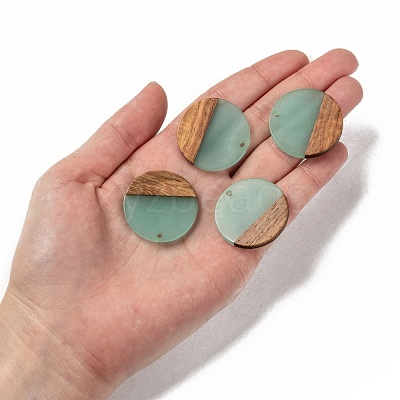 Resin & Wood Pendants X-RESI-S358-02B-03-1