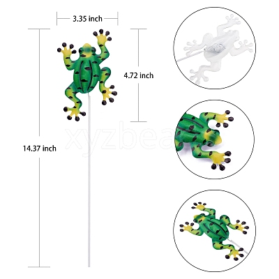 4Pcs Metal Frog Garden Decors JX177A-1