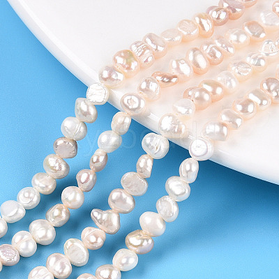 Natural Cultured Freshwater Pearl Beads Strands PEAR-N014-04D-1