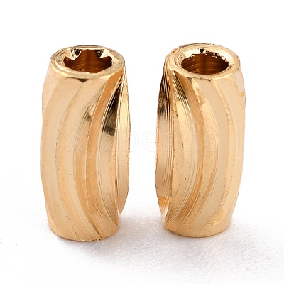Brass Corrugated Beads LS-KK-O133-210B-G-1