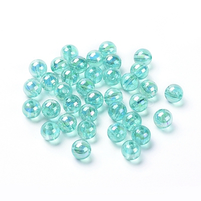 Eco-Friendly Transparent Acrylic Beads PL734-9-1