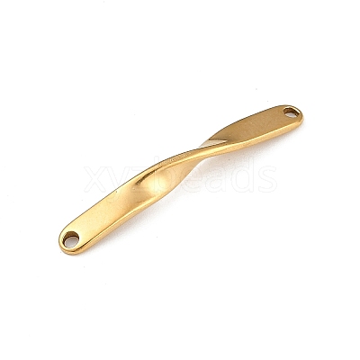 Ion Plating(IP) 202 Stainless Steel Twist Connector Charms STAS-Q336-13A-G-1