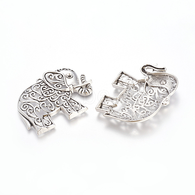 Tibetan Style Alloy Big Pendants X-TIBEP-29-AS-LF-1