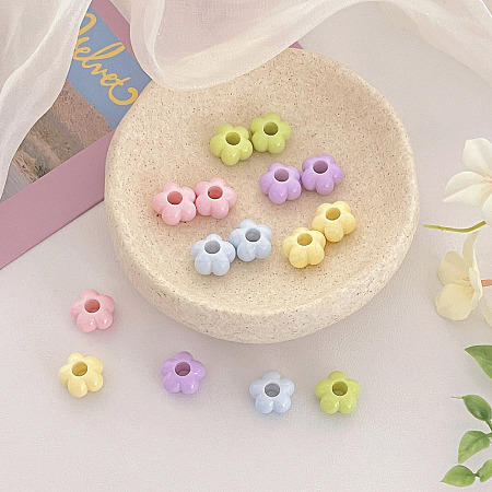 Opaque Acrylic Beads OACR-N163-73-1