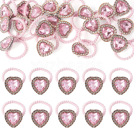 20Pcs Polyester & Rhinestone Girls Hair Accessories OHAR-TA0001-17-1