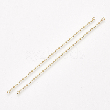Brass Ball Chain Links connectors KK-T035-127G-1