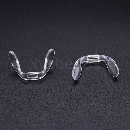Plastic Eyeglass Nose Pads KY-WH0032-05-1