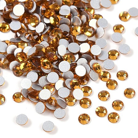 Faceted Glass Flat Back Rhinestone for Nail Art X-RGLA-C002-SS10-203-1