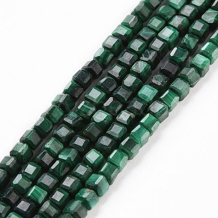 Natural Malachite Beads Strands G-C009-B24-1