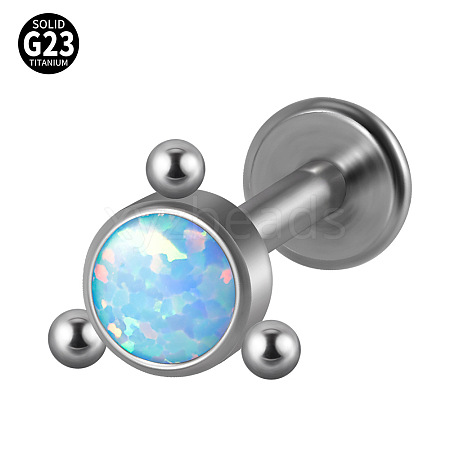 G23 Titanium Threadless Labrets WG33C7B-24-1