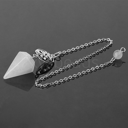 Natural Quartz Crystal Dowsing Pendulum Big Pendants PW-WG0D6A7-09-1