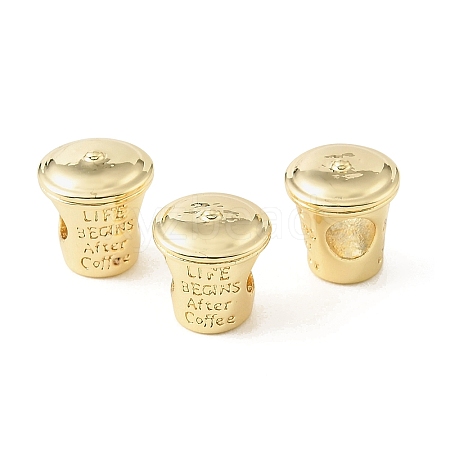 Brass European Beads KK-CBA9CBD-19G-1