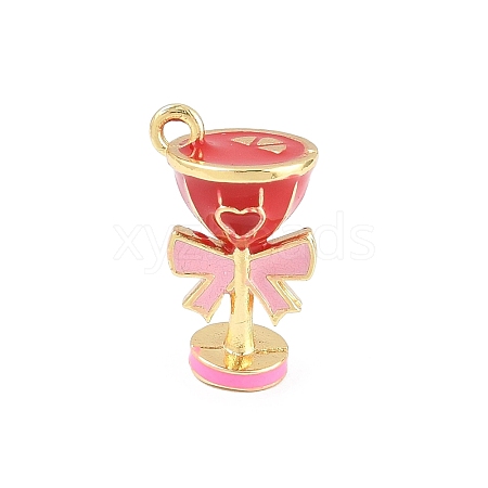 Brass Enamel Pendants KK-CBA57BD-04G-1