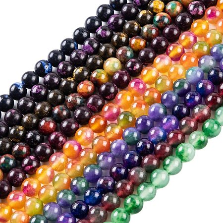 Natural Malaysia Jade Beads Strands G-A146-8mm-C-M-1