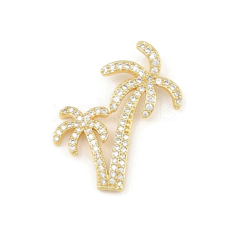 Ocean Brass Micro Pave Cubic Zirconia Pendants LS-KK-K411-06G-1