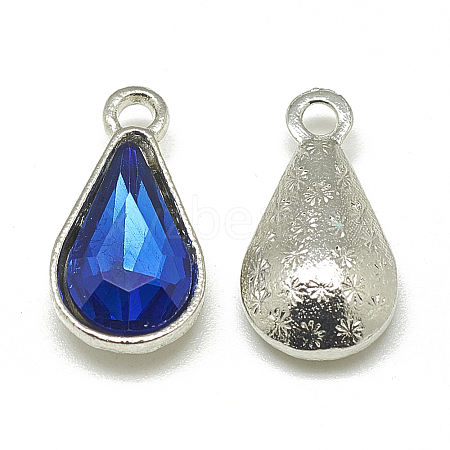 Alloy Glass Pendants PALLOY-T029-8x13mm-11-1