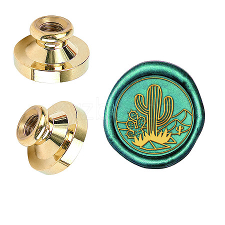 Wax Seal Brass Stamp Head AJEW-WH0209-419-1