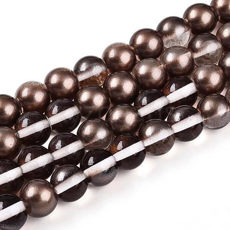 Baking Paint Transparent Glass Beads X1-DGLA-N011-10mm-09-1