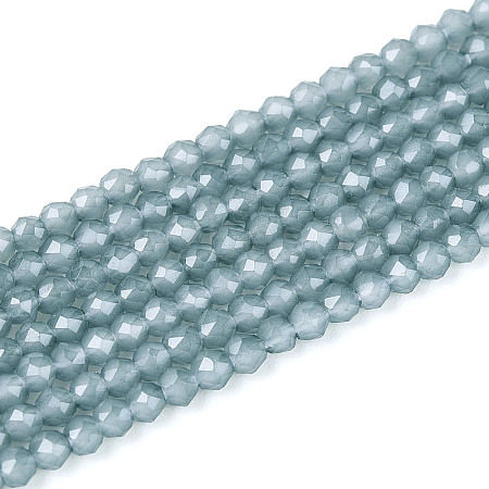Imitation Jade Glass Beads Strands GLAA-T028-2mm-11K-1