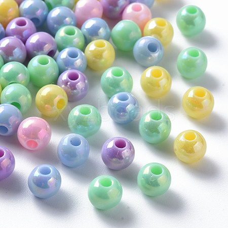 Opaque Acrylic Beads MACR-S370-D6mm-M1-1