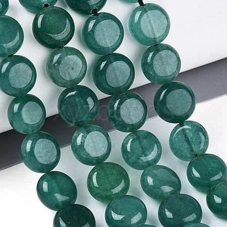 Dyed Natural White Jade Beads Strands G-T143-16H-1