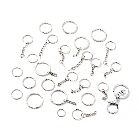 Alloy Keychain Ring Clasps PALLOY-P286-01-1
