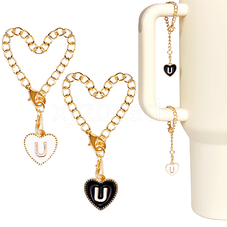2 Sets Alloy Enamel Cup Pendant Decorations HJEW-SC0001-56U-1