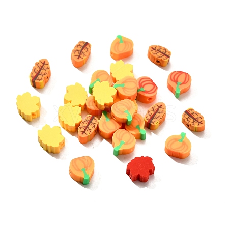 Handmade Polymer Clay Beads CLAY-R006-03-1