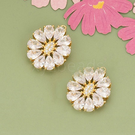Brass Pendants KK-V006-01G-03-1