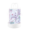 Mermaid Tail Printed Paper Gift Tote Bags with Handles PW-WG3B04C-02-1