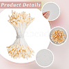 Gypsum with Cotton Cord Artificial Flower Core DIY-WH20007-36B-10-5