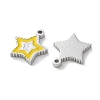 304 Stainless Steel Enamel Charms STAS-M102-20P-02-2