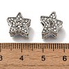 Rack Plating Alloy  Rhinestone European Beads FIND-H005-17P-2