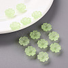 Transparent Frosted Acrylic Bead Caps MACR-S371-04A-728-6