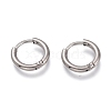 Tarnish Resistant 201 Stainless Steel Huggie Hoop Earrings EJEW-O095-05-19-1