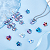 80Pcs 8 Style Electroplate Glass Charms GLAA-PH0001-81-2