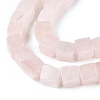 Natural Rose Quartz Beads Strands G-T139-6x6-05A-3