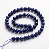 Round Dyed & Natural Lapis Lazuli Gemstone Bead Strands G-J333-05-8mm-3