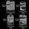 40Pcs 4 Styles Transparent Plastic Zip Lock Bags OPP-FS0001-10-4