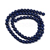 Synthetic Howlite Imitation Lapis Lazuli Beads G-S393-13A-6mm-3