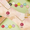 120Pcs 12 Colors Golden Plated Alloy Charms ENAM-SZ0001-64C-7