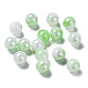 Two Tone Opaque Acrylic Beads SACR-P024-01A-W03-1